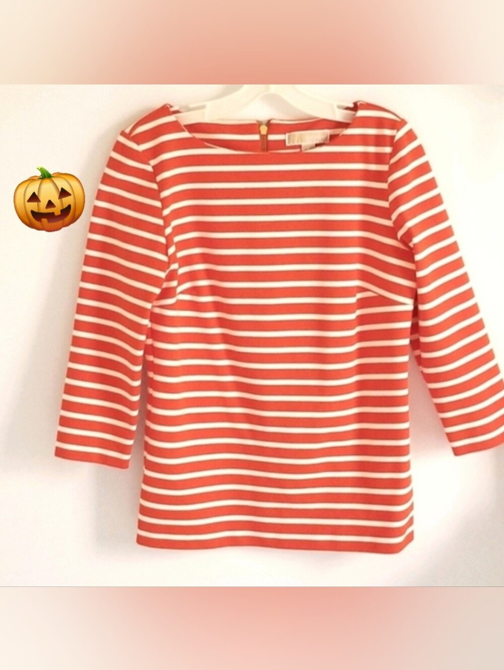 MICHAEL Michael Kors Orange Stripe Top
